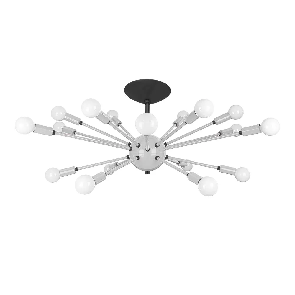 Color Elliptical Sputnik Flush Mount
