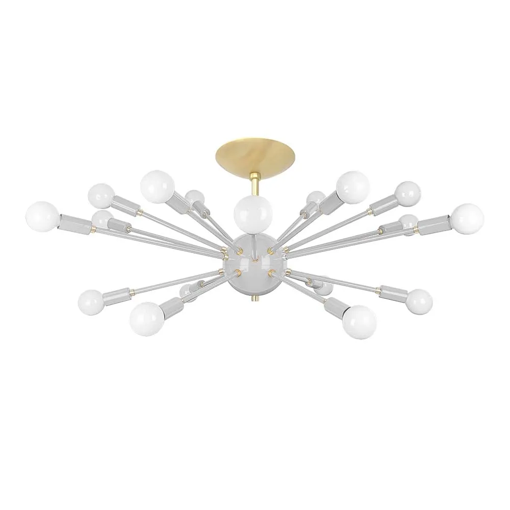 Color Elliptical Sputnik Flush Mount