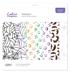 Crafters Companion - Luxury Foiled Acetate Pack - Halloween