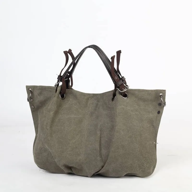 Crossbody Shoulder Canvas Bag Large Capacity Tote Bag