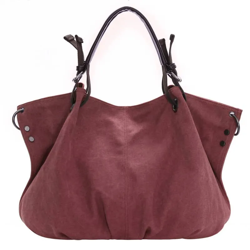 Crossbody Shoulder Canvas Bag Large Capacity Tote Bag