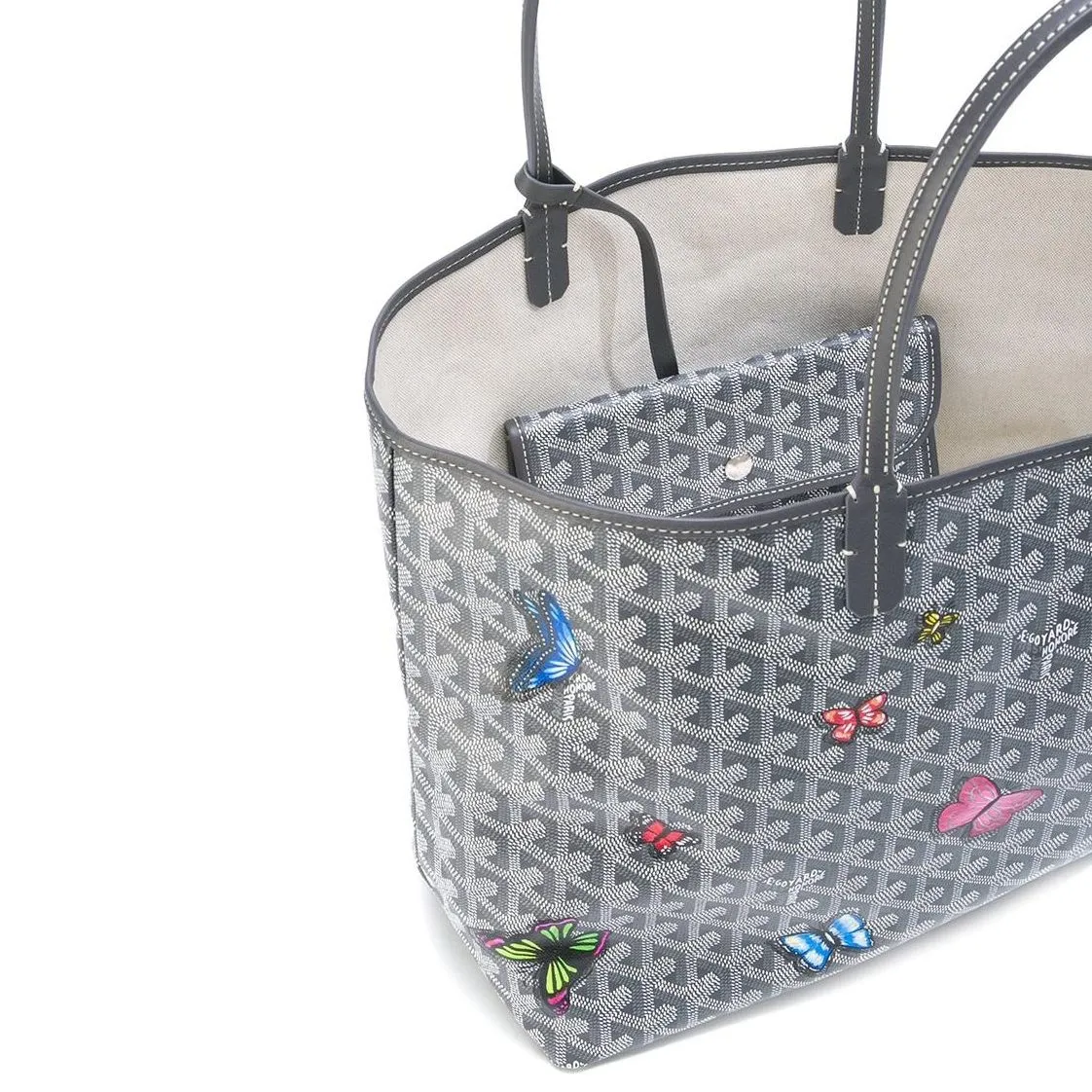 Customised "Butterfly" Monogram St Louis Tote