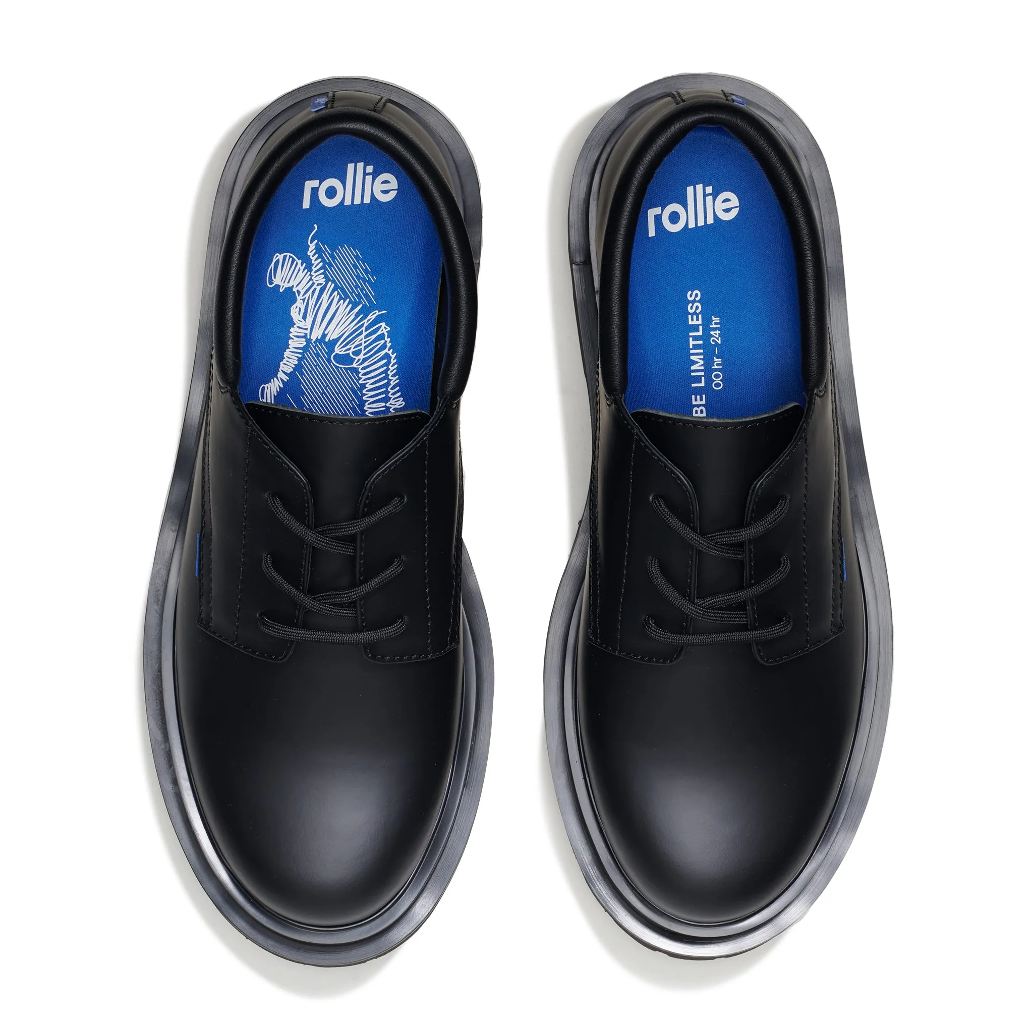 Derby Mens Step Black Sleek