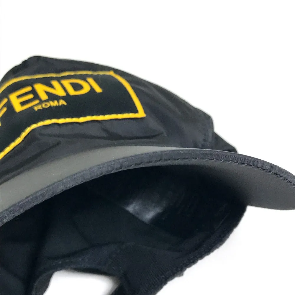 FENDI cap FXQ768 Nylon, Cotton black logo unisex(Unisex) Used
