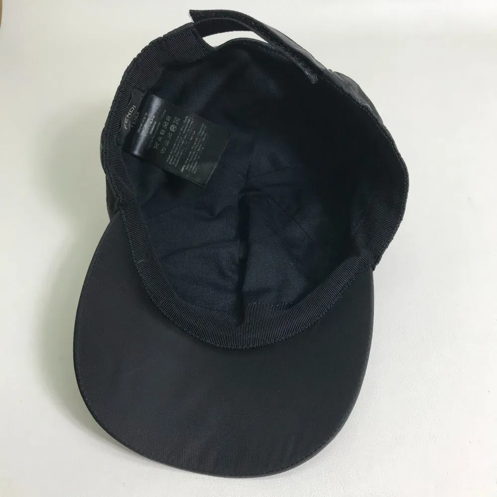 FENDI cap FXQ768 Nylon, Cotton black logo unisex(Unisex) Used
