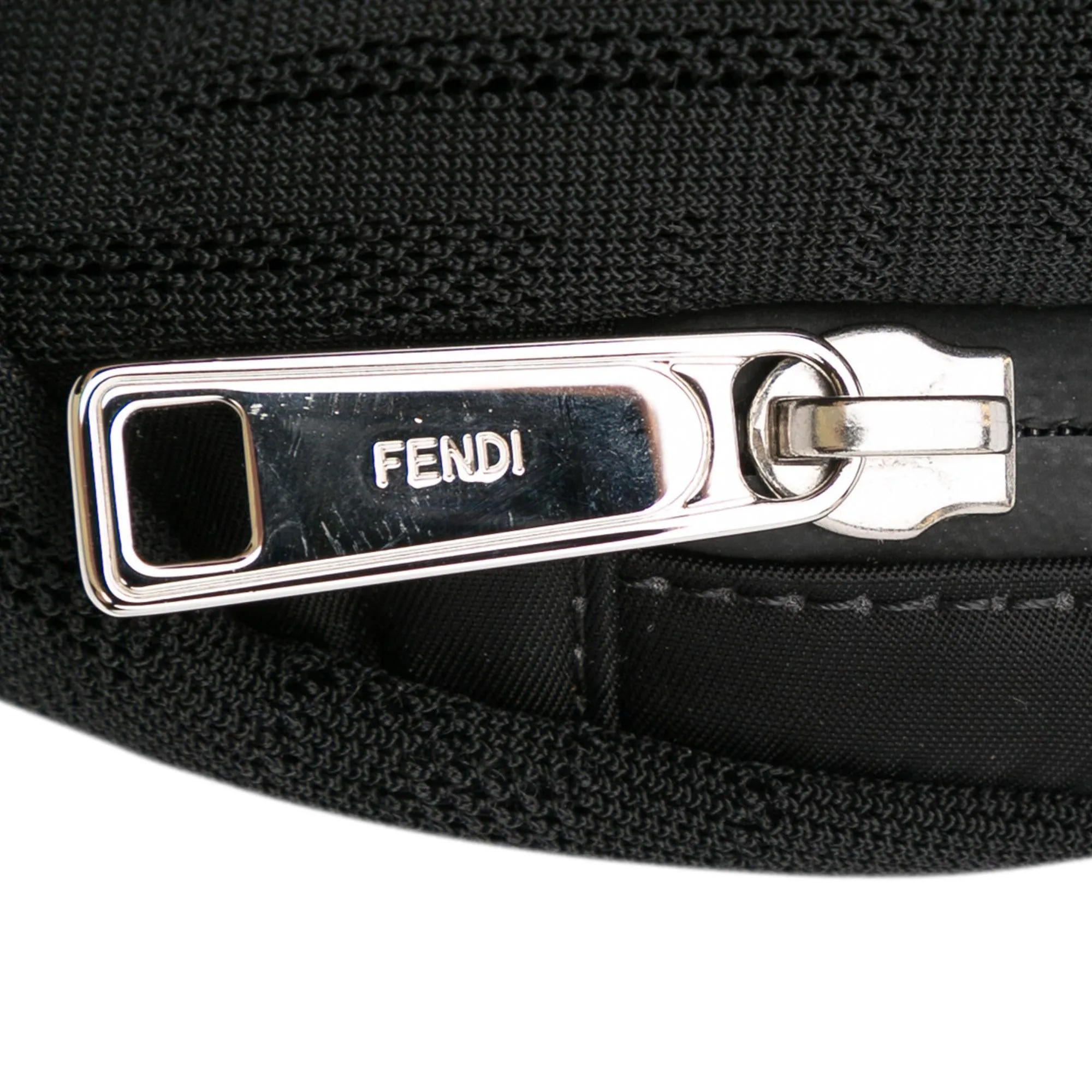 Fendi FF Neoprene Vitello Grace Perforated Pocket Belt Bag (SHG-LkWlOh)