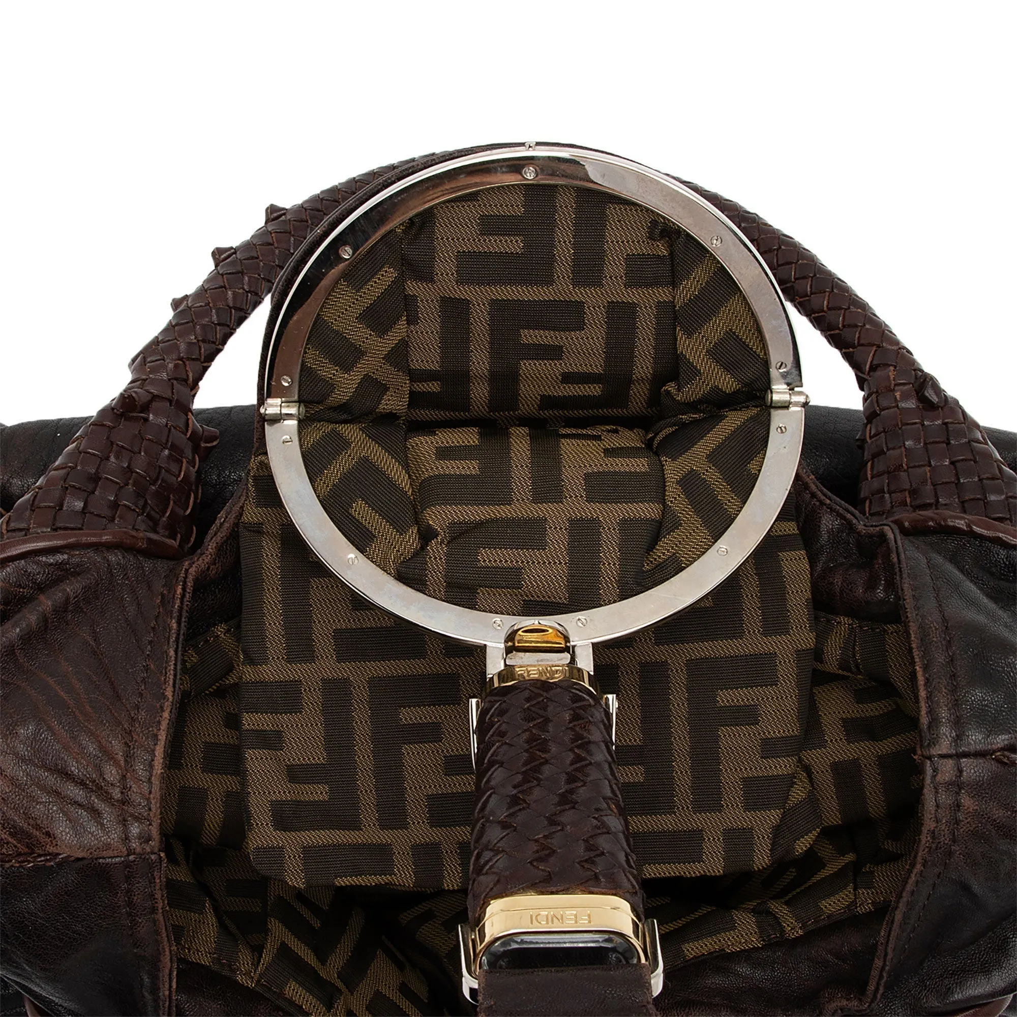 Fendi Leather Spy Satchel (SHF-1314Gg)