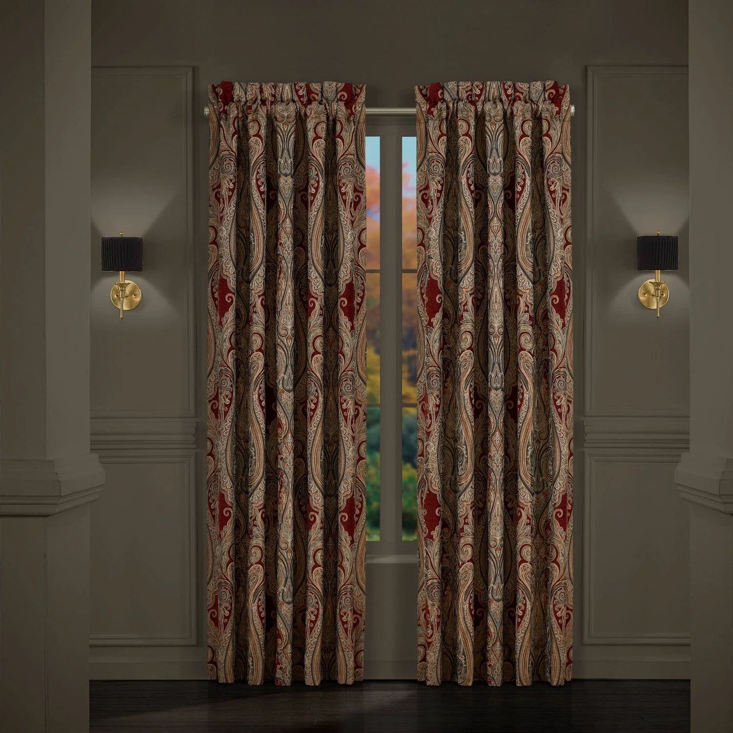 Garnet Window Panel Pair