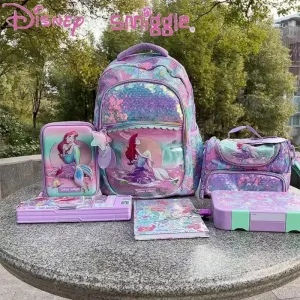 Genuine Disney Mermaid School Bag /Children Stationery Pen Case /Lunch Bag Backpack