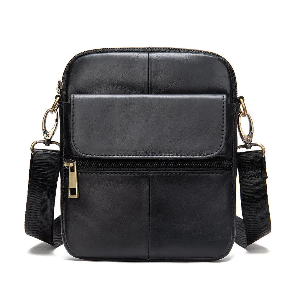 Genuine Leather Casual Travel Crossbody Bag