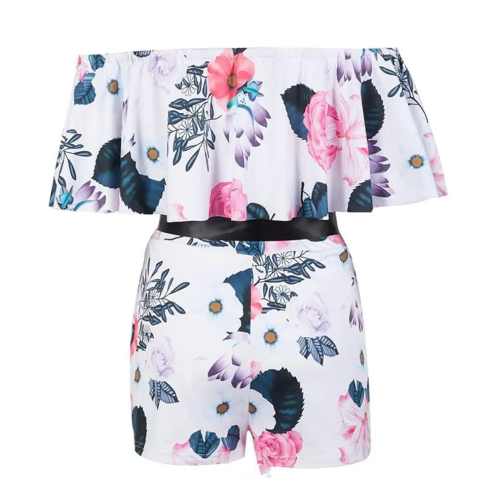Graceful Blossom One-Shoulder Jumpsuit
