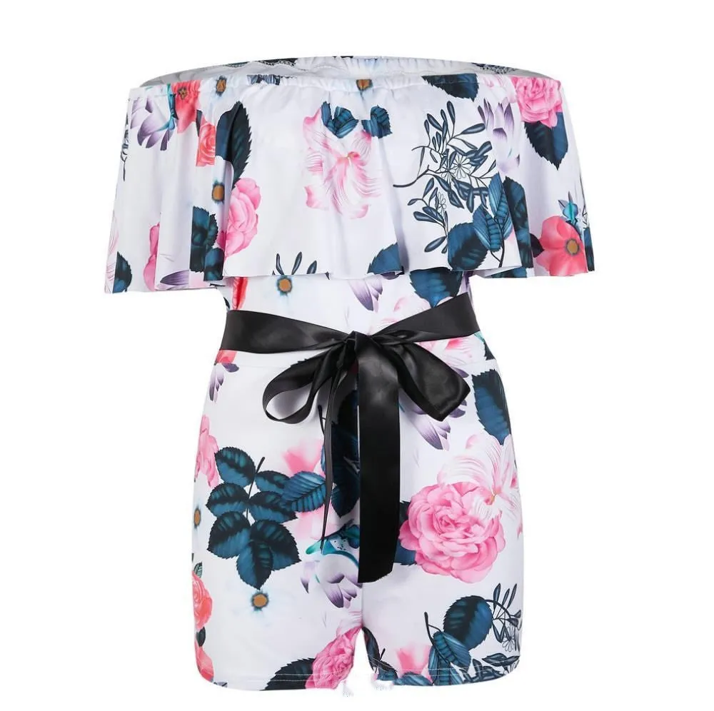 Graceful Blossom One-Shoulder Jumpsuit