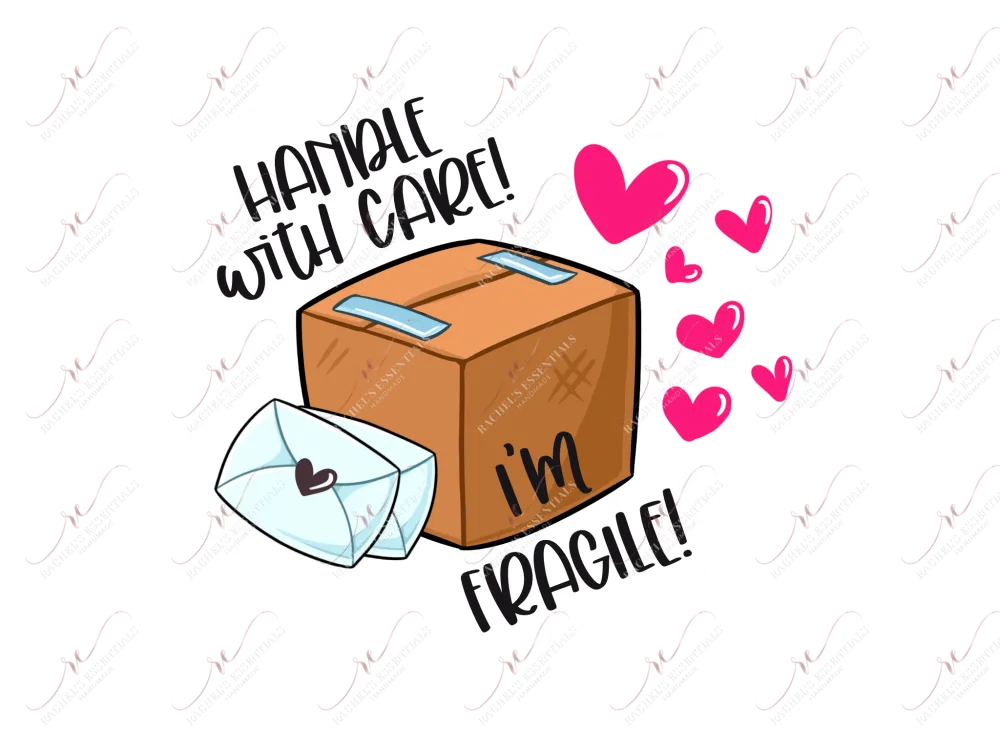 Handle with care I’m fragile - business sticker set
