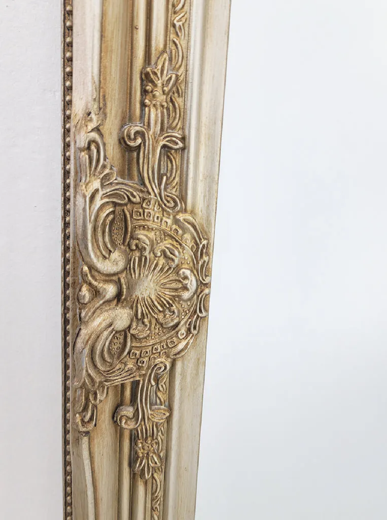 Intricate Antique Champagne Mirror 70x170cm - French Provincial