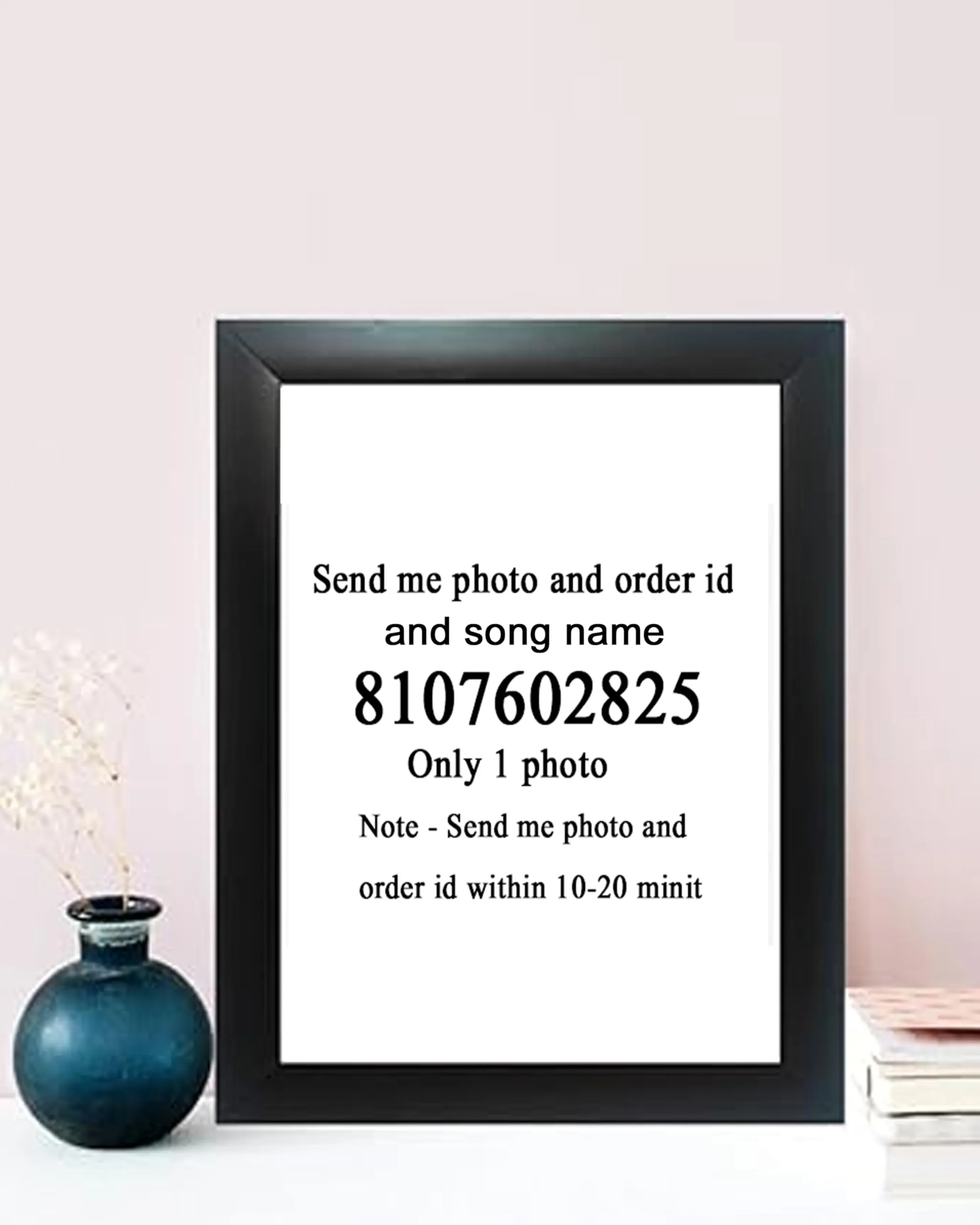 Jadoun Customized Spotify Photo For friend, girlfriend, wife,husband,(Frame with scannable code) | Gift | Birthday | Anniversary 6x8 inch..