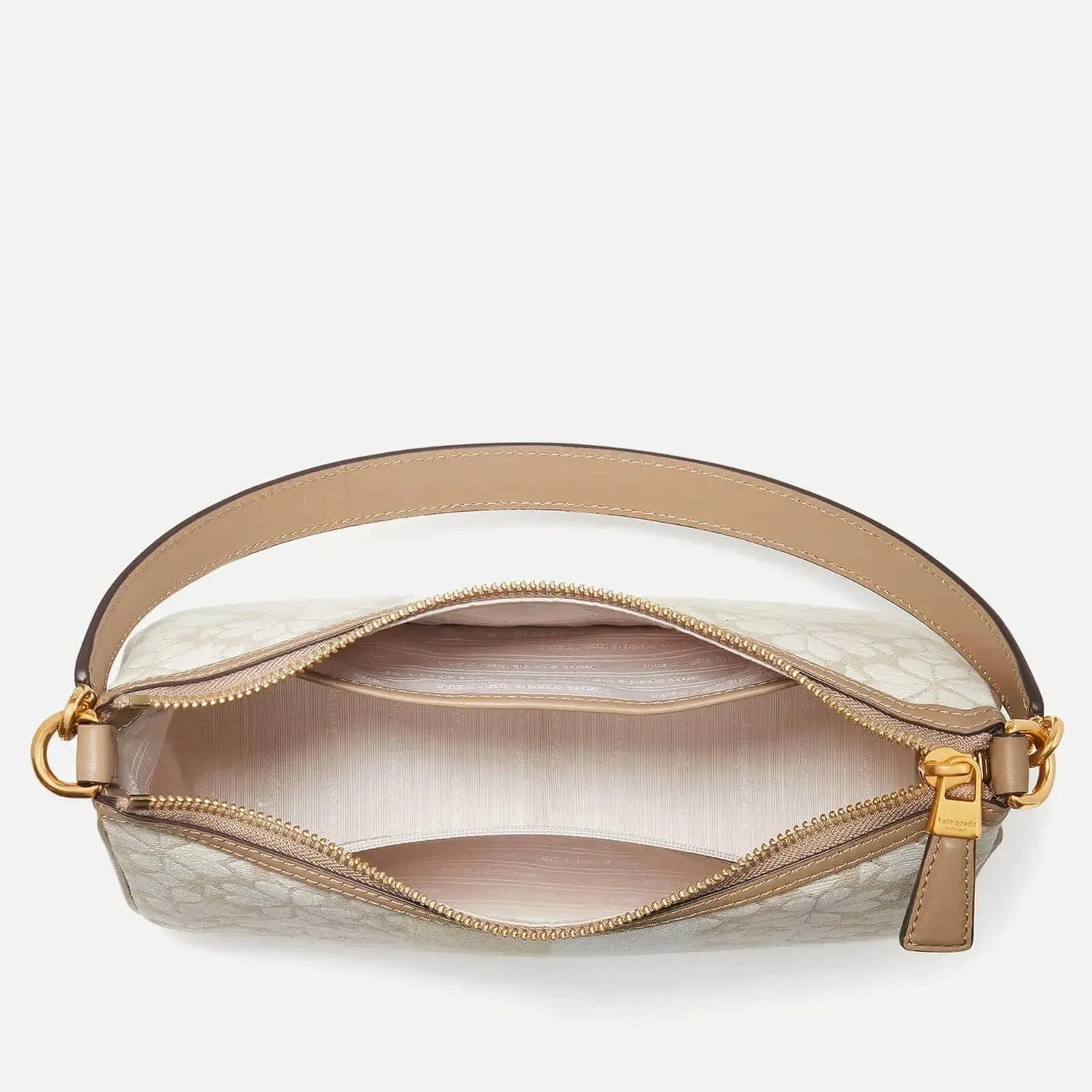 Kate Spade Women's Small Sam Leather-trimmed Jacquard Bag Natural
