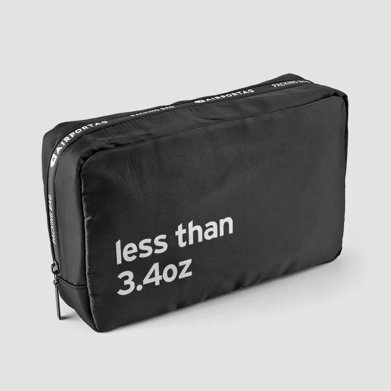 Less than 3.4oz - Packing Bag