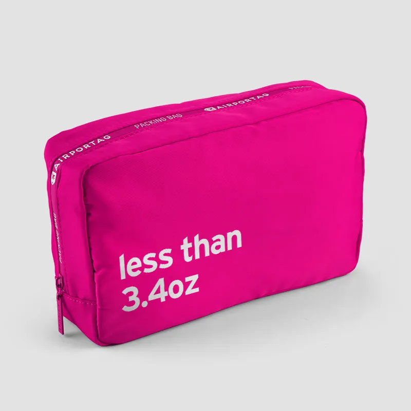 Less than 3.4oz - Packing Bag