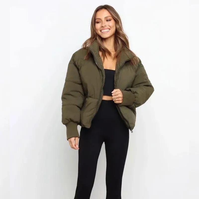 Long Sleeve Graceful Printed Crop Top