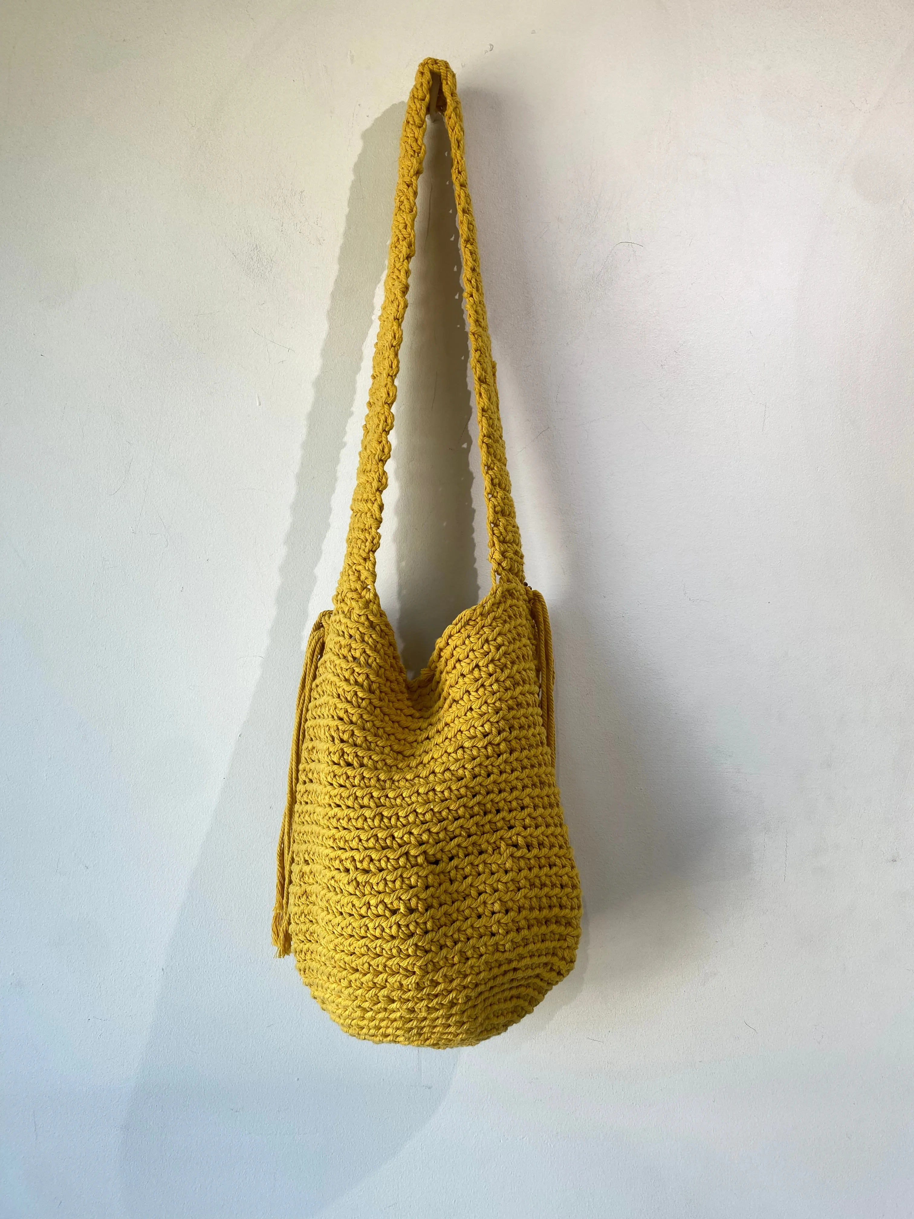 Mario D’Ischia Marigold Woven Bucket Bag