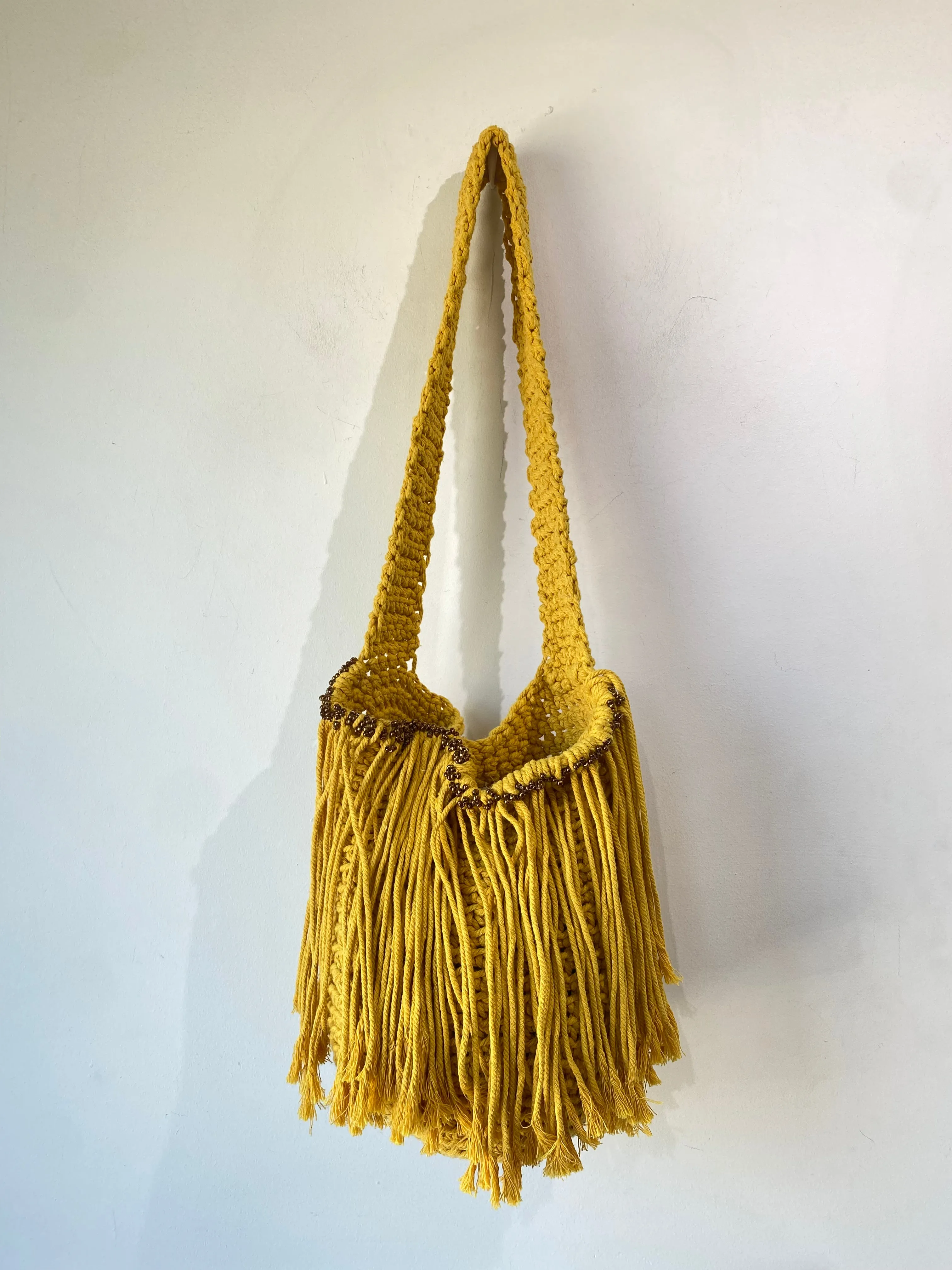 Mario D’Ischia Marigold Woven Bucket Bag