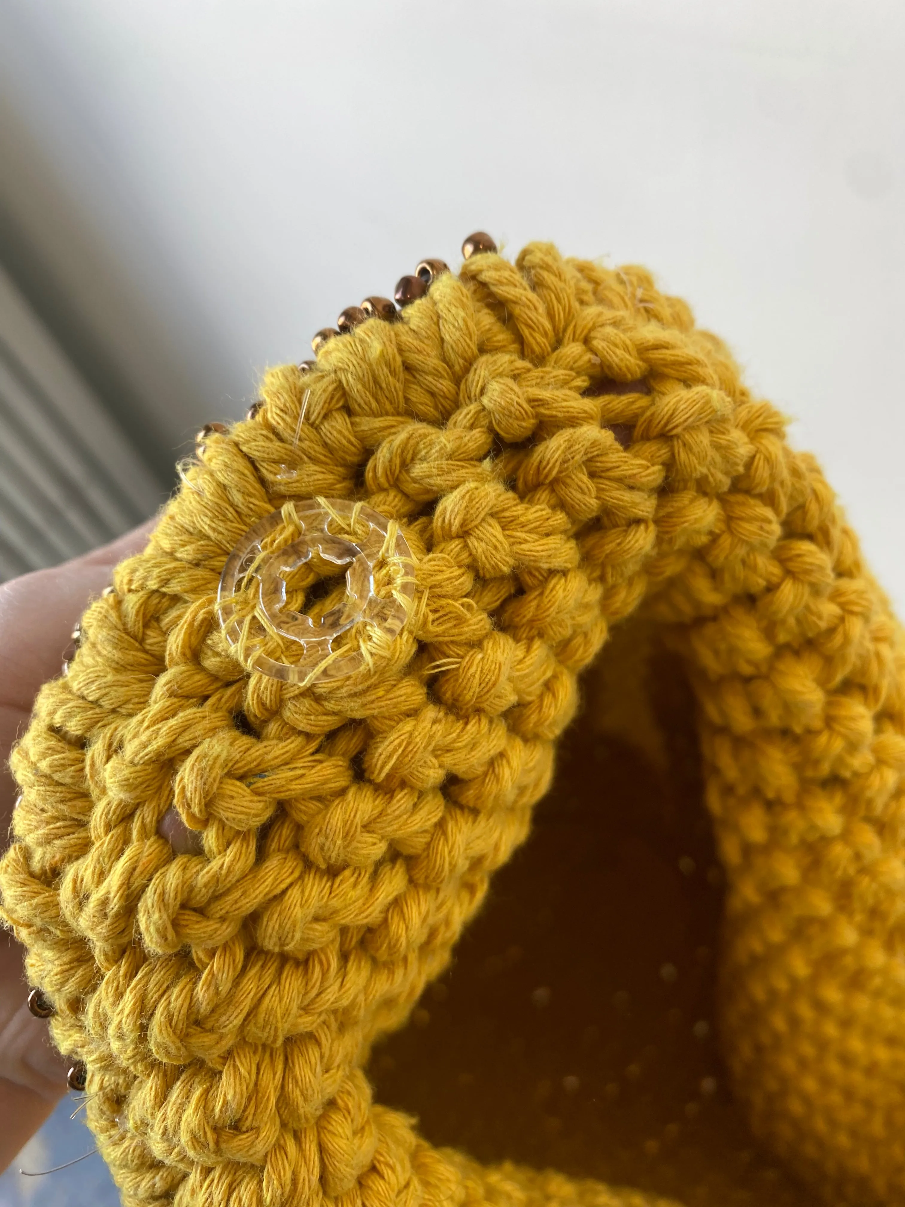 Mario D’Ischia Marigold Woven Bucket Bag