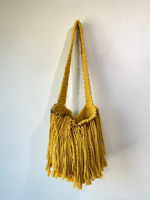 Mario D’Ischia Marigold Woven Bucket Bag