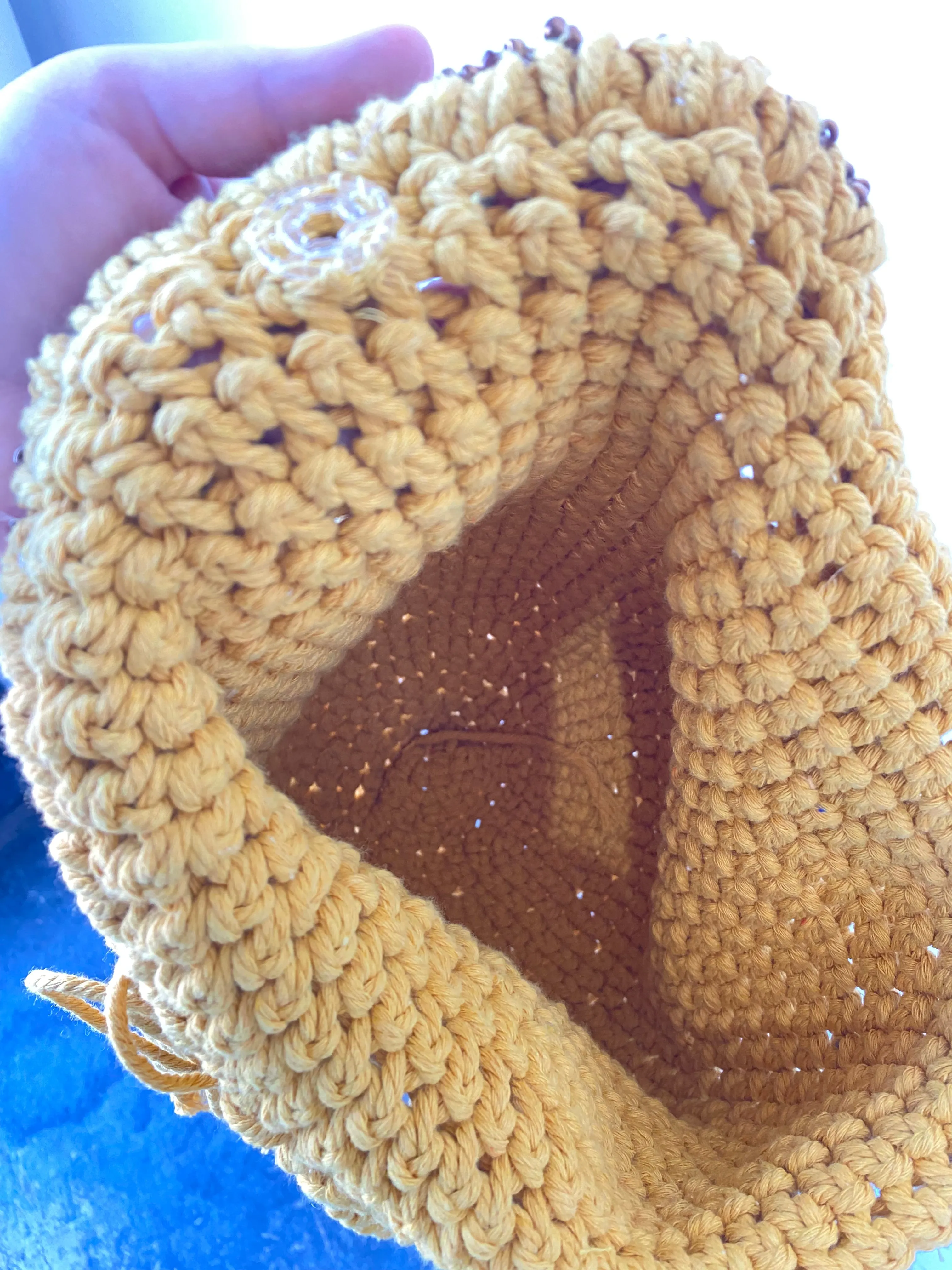 Mario D’Ischia Marigold Woven Bucket Bag