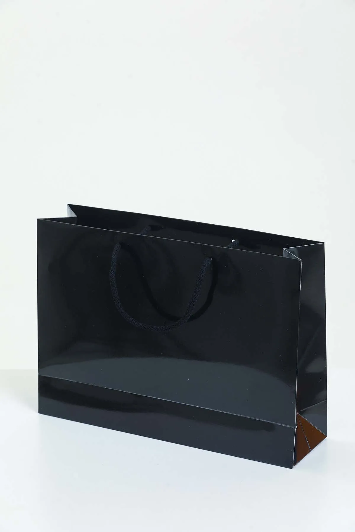 Medium Black Glossy Laminated Uk Carrier Bags