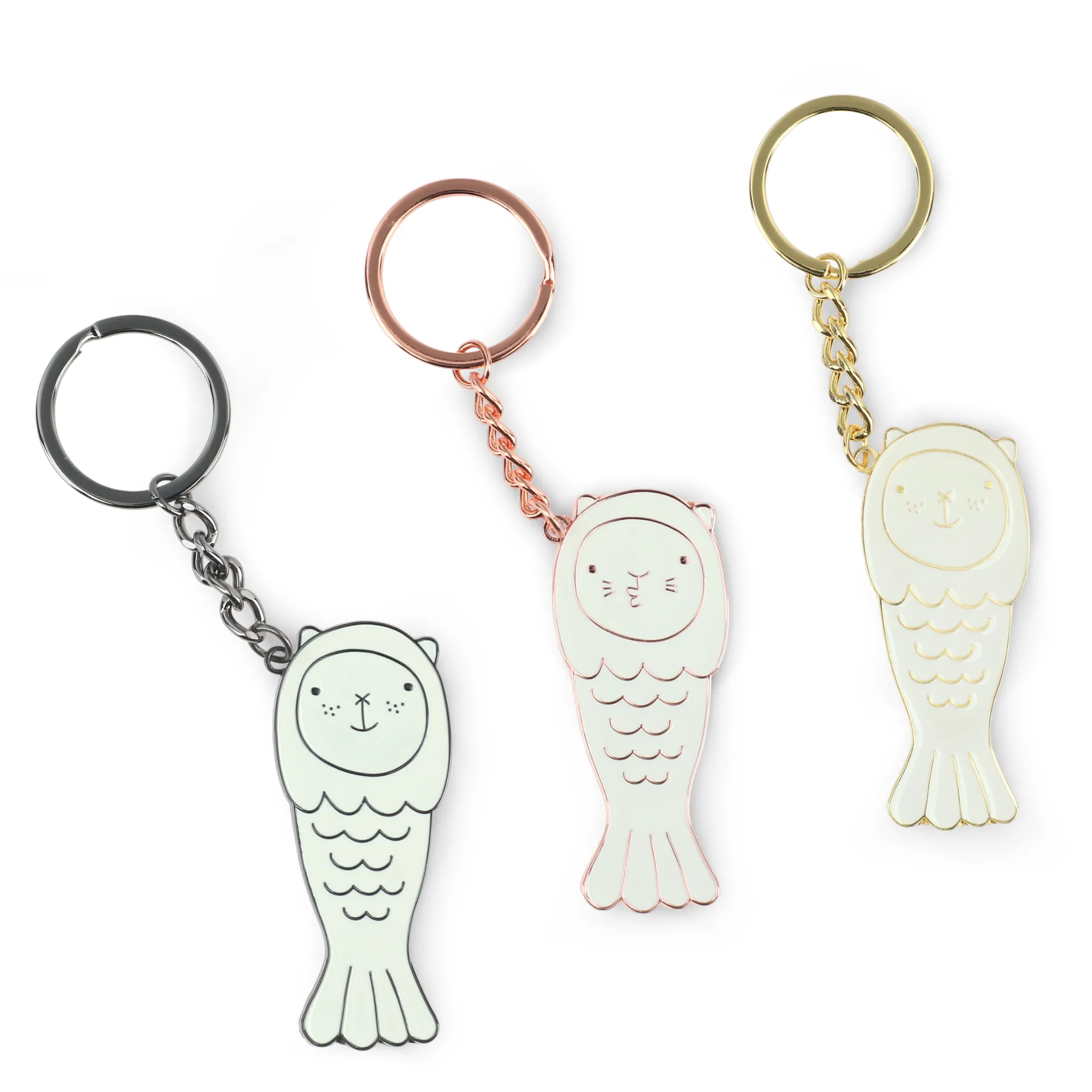 Merlion Chou Chou Keychain (Charcoal)