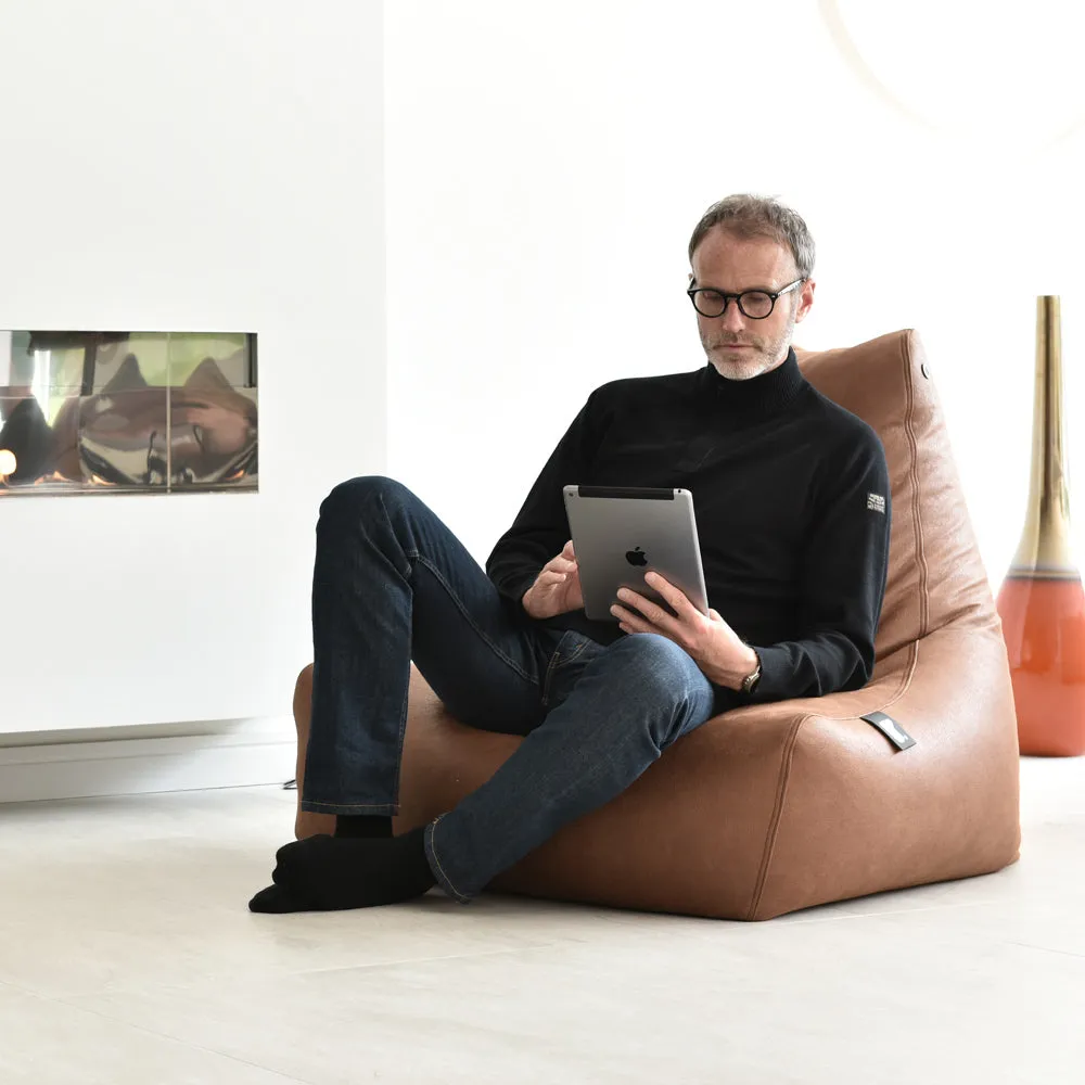 Mighty-b Leather Look Bean Bag Chair