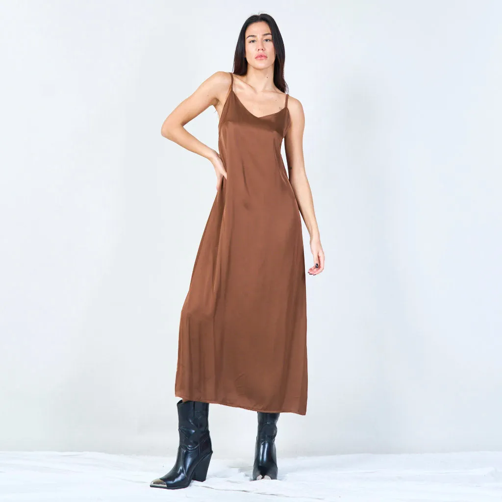 Minimalist spaghetti strap dress wholesale