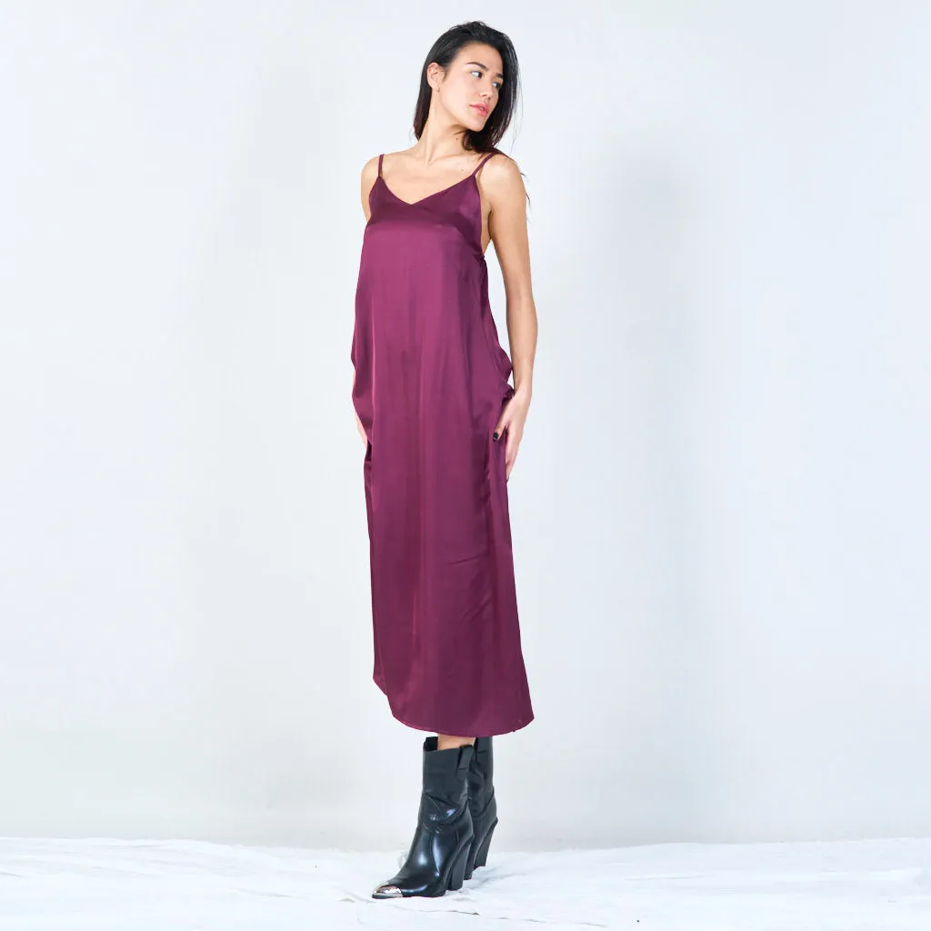 Minimalist spaghetti strap dress wholesale