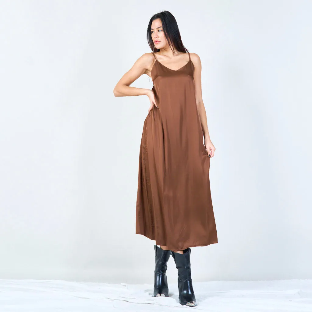 Minimalist spaghetti strap dress wholesale