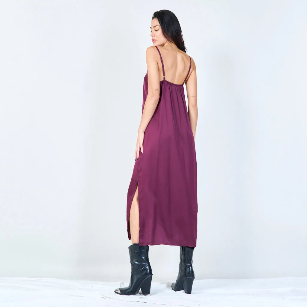 Minimalist spaghetti strap dress wholesale