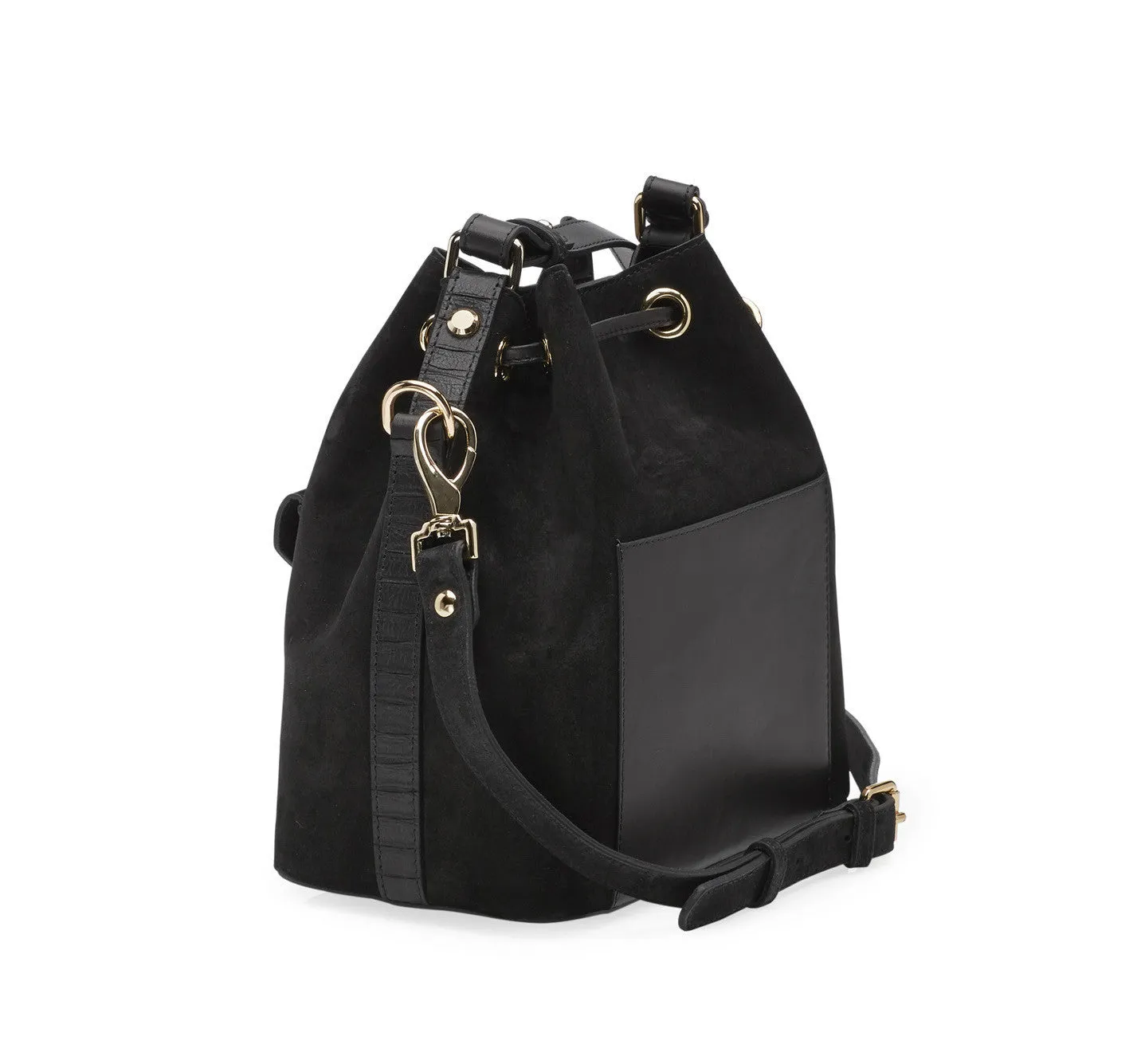 Morgan black gold bag