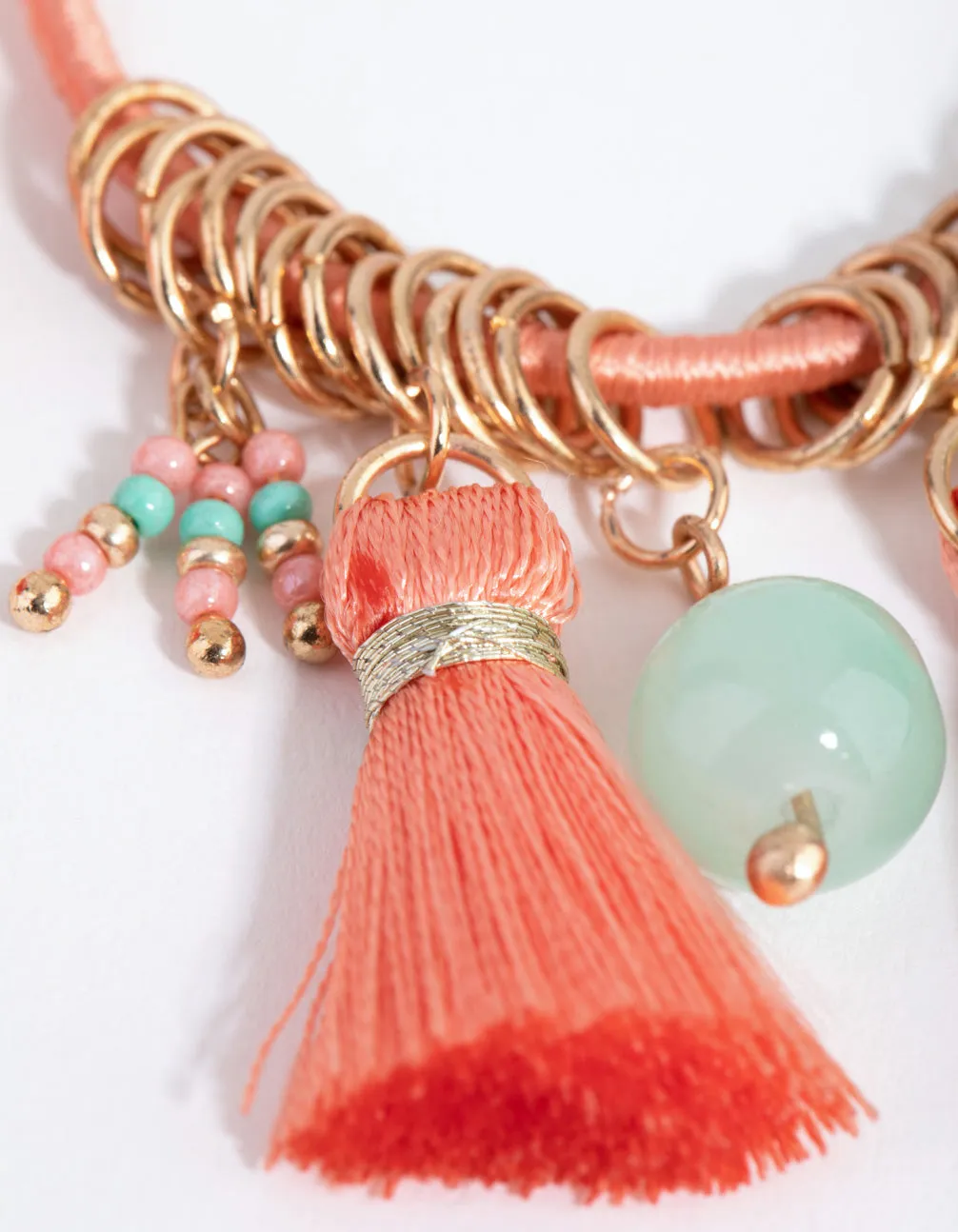 Multi Tassel Drop Earrings