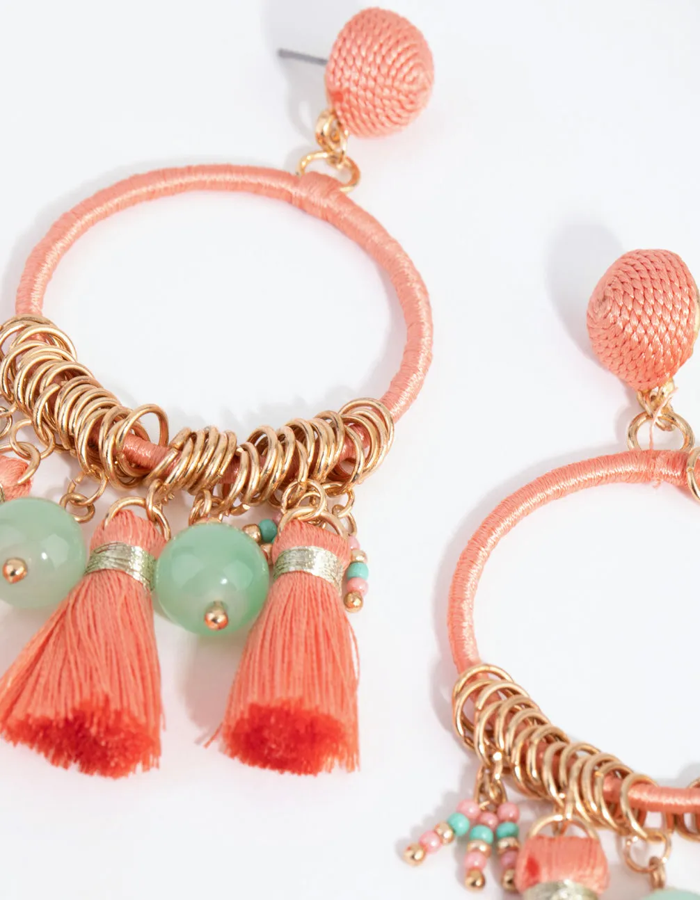 Multi Tassel Drop Earrings