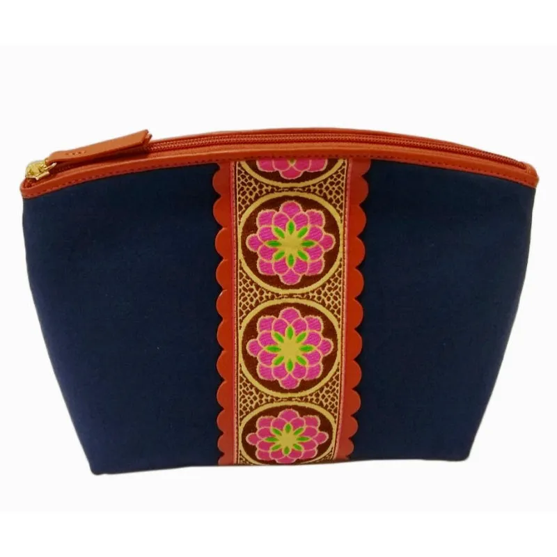 Navy Makeup Bag