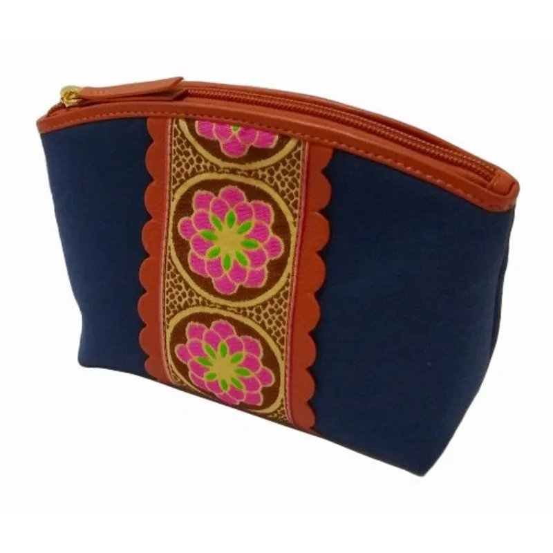 Navy Makeup Bag
