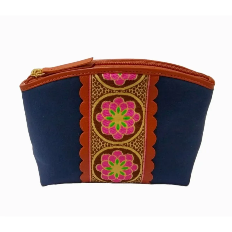 Navy Makeup Bag