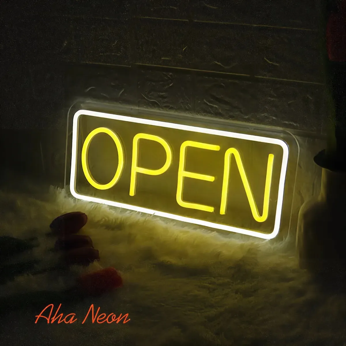 Neon Open Business Sign