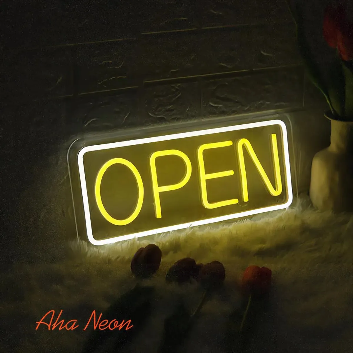 Neon Open Business Sign
