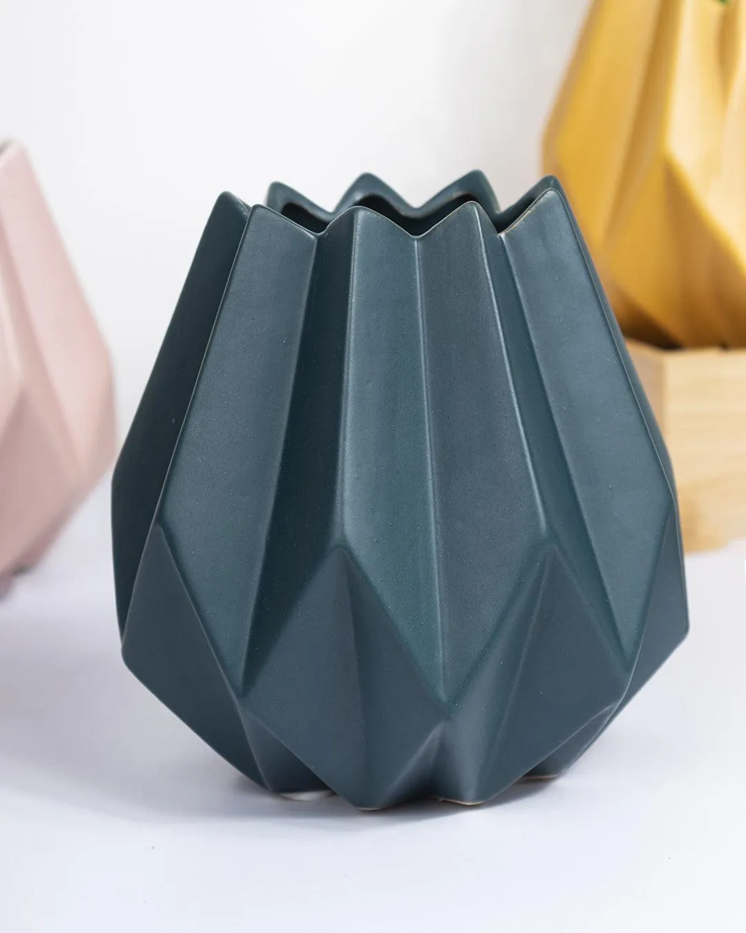 Nordic Vase, Turquoise, Ceramic