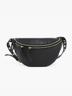Nova Black Studded Sling Bag