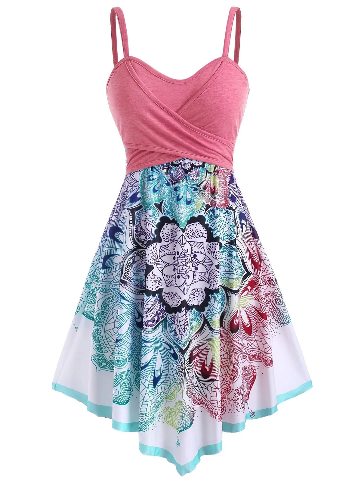 Nsquared  Casual Flower Crossover Sleeveless Dress for Women