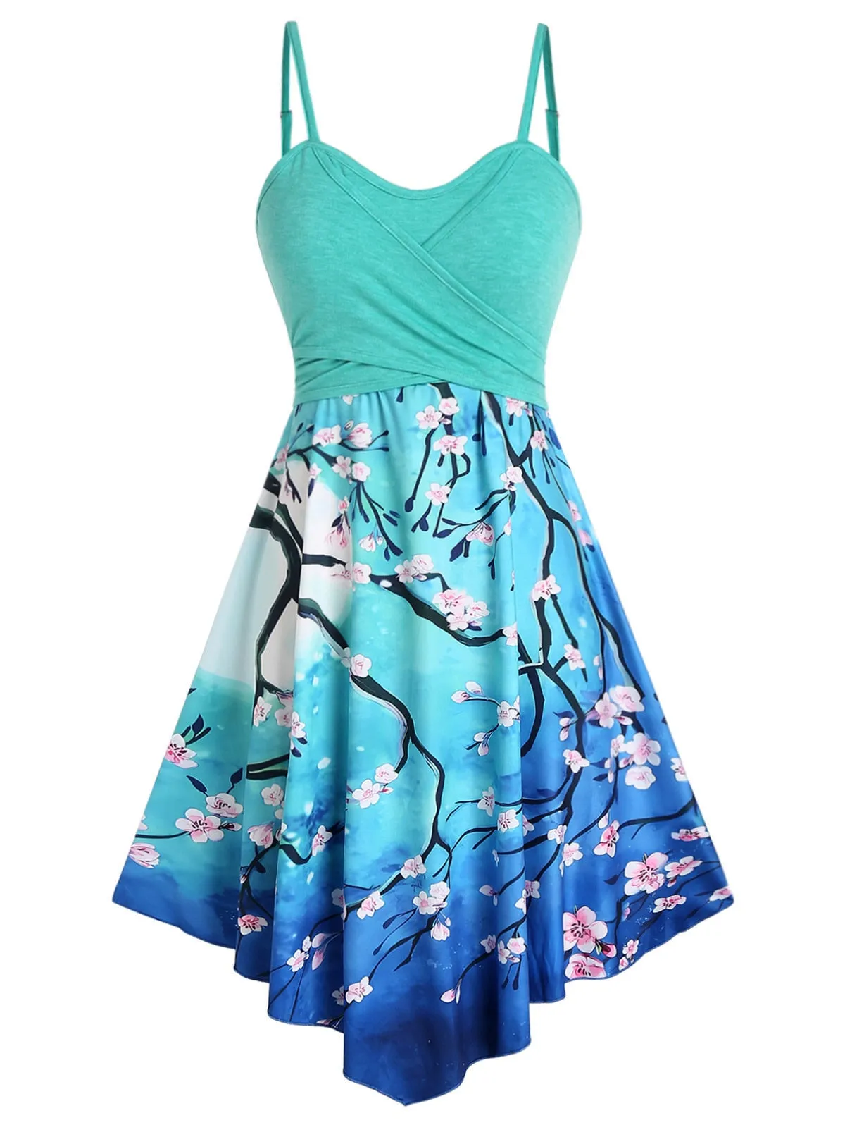 Nsquared  Casual Flower Crossover Sleeveless Dress for Women
