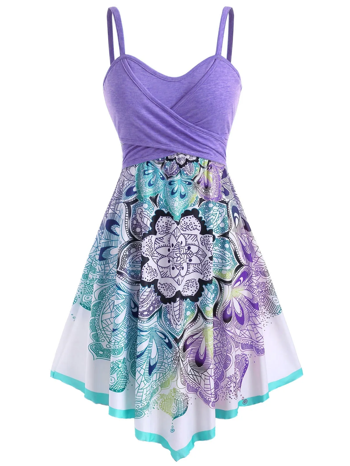 Nsquared  Casual Flower Crossover Sleeveless Dress for Women