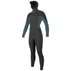 O'Neill Women's Hyperfreak 5.5/4  Hooded Chest Zip Wetsuit - 2023
