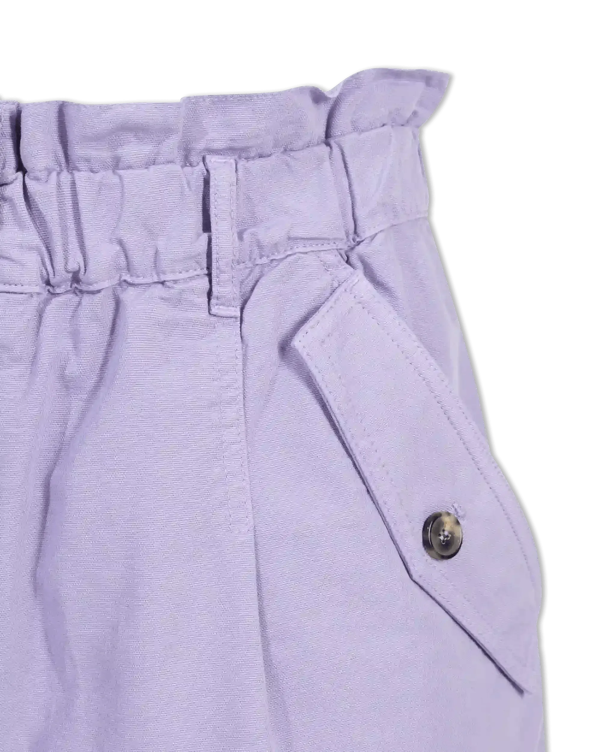 Paperbag Waist Cotton Shorts